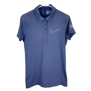 Nike Golf Sport Blue Grand Geneva Golf Course Dri-Fit Short Sleeve Polo Shirt